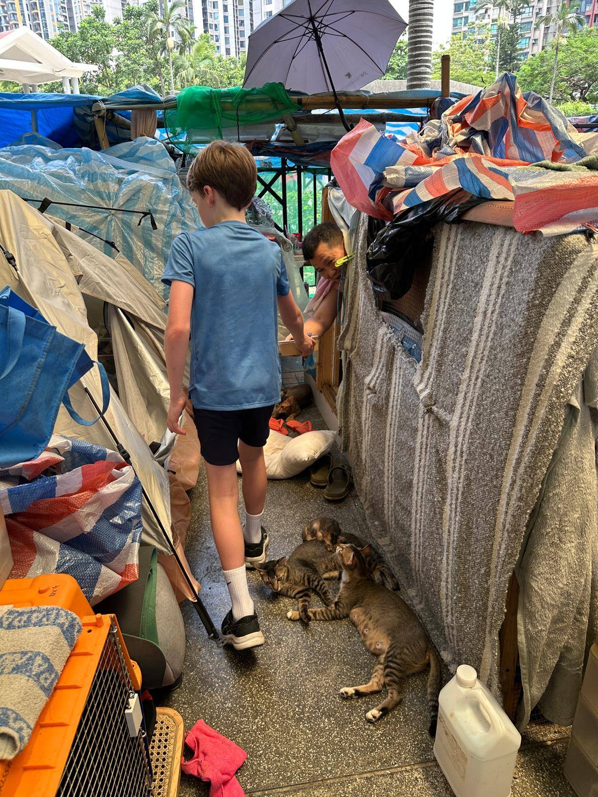 Team serving with smiles